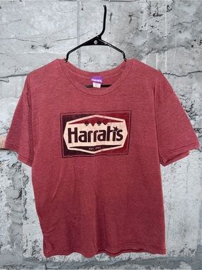 Harrahs casino Men's Short Sleeve Tee - Maroon